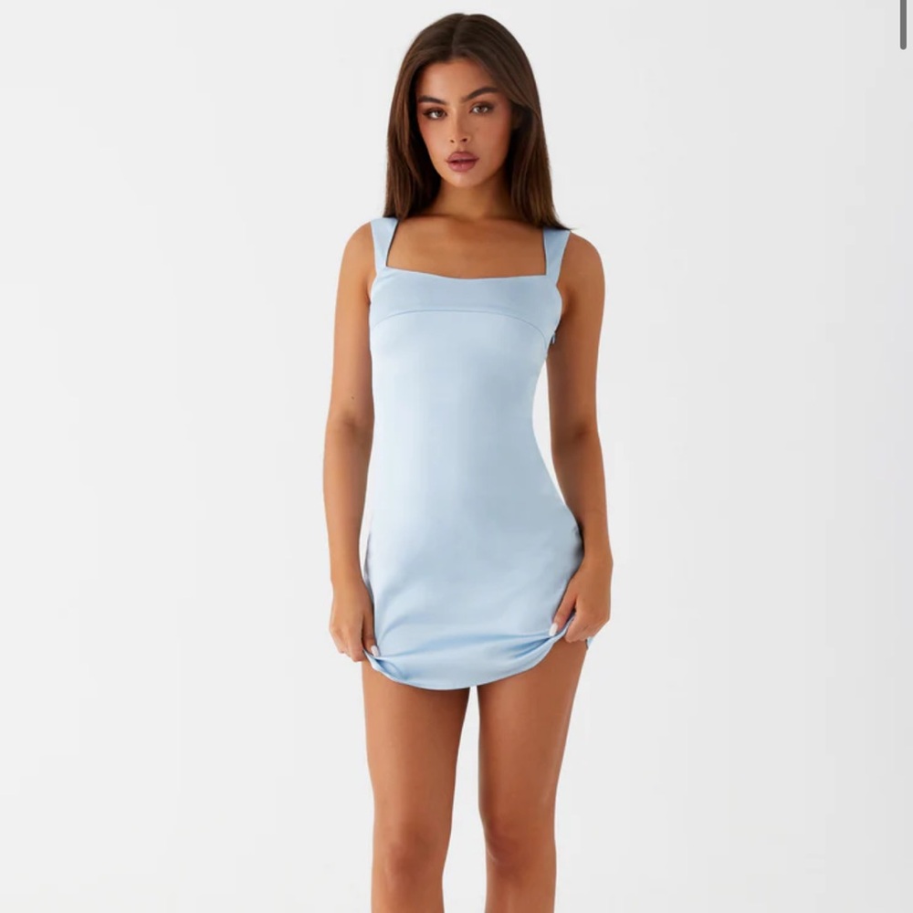 Peppermayo Exclusive - Odette Satin Mini Dress
Size: US 4/ AU 8 
Sold out!